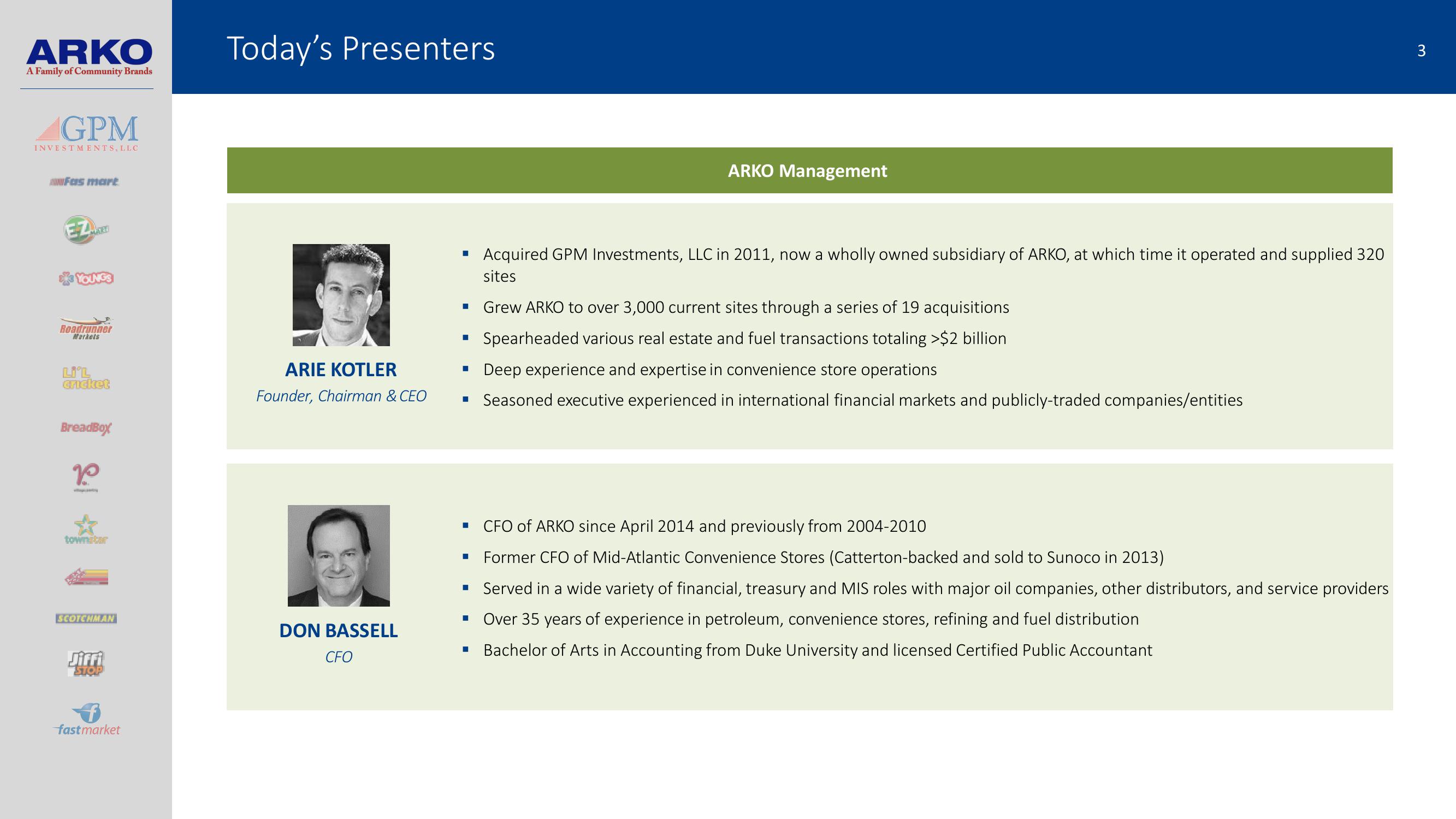 Arko Investor Presentation slide image #3