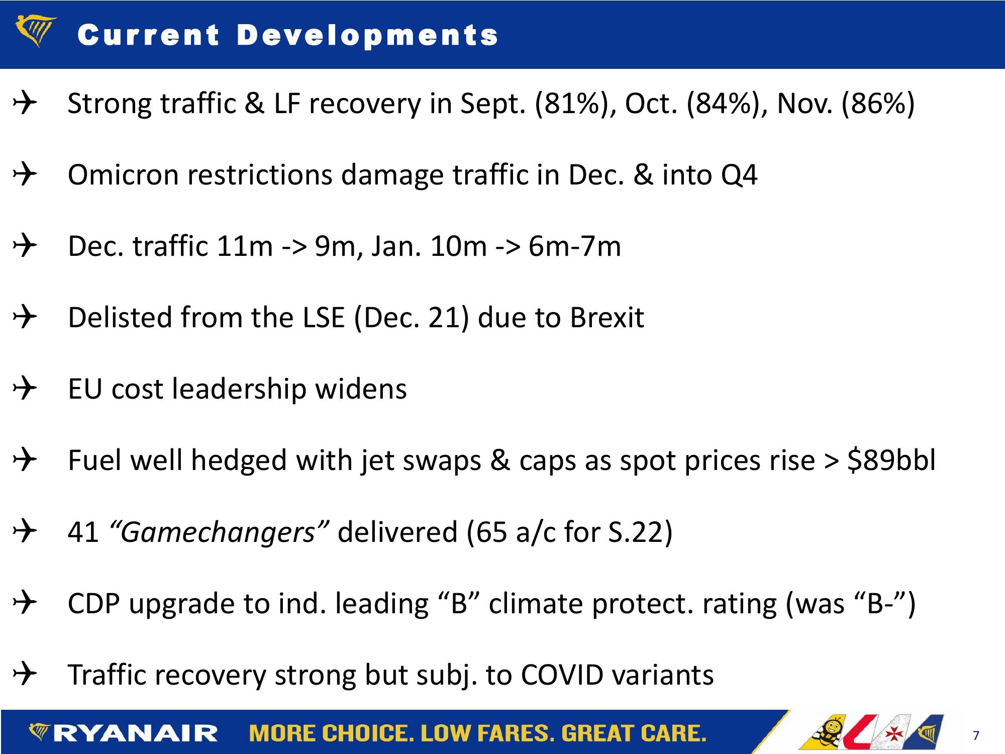 Ryanair  Company Presentation slide image #7