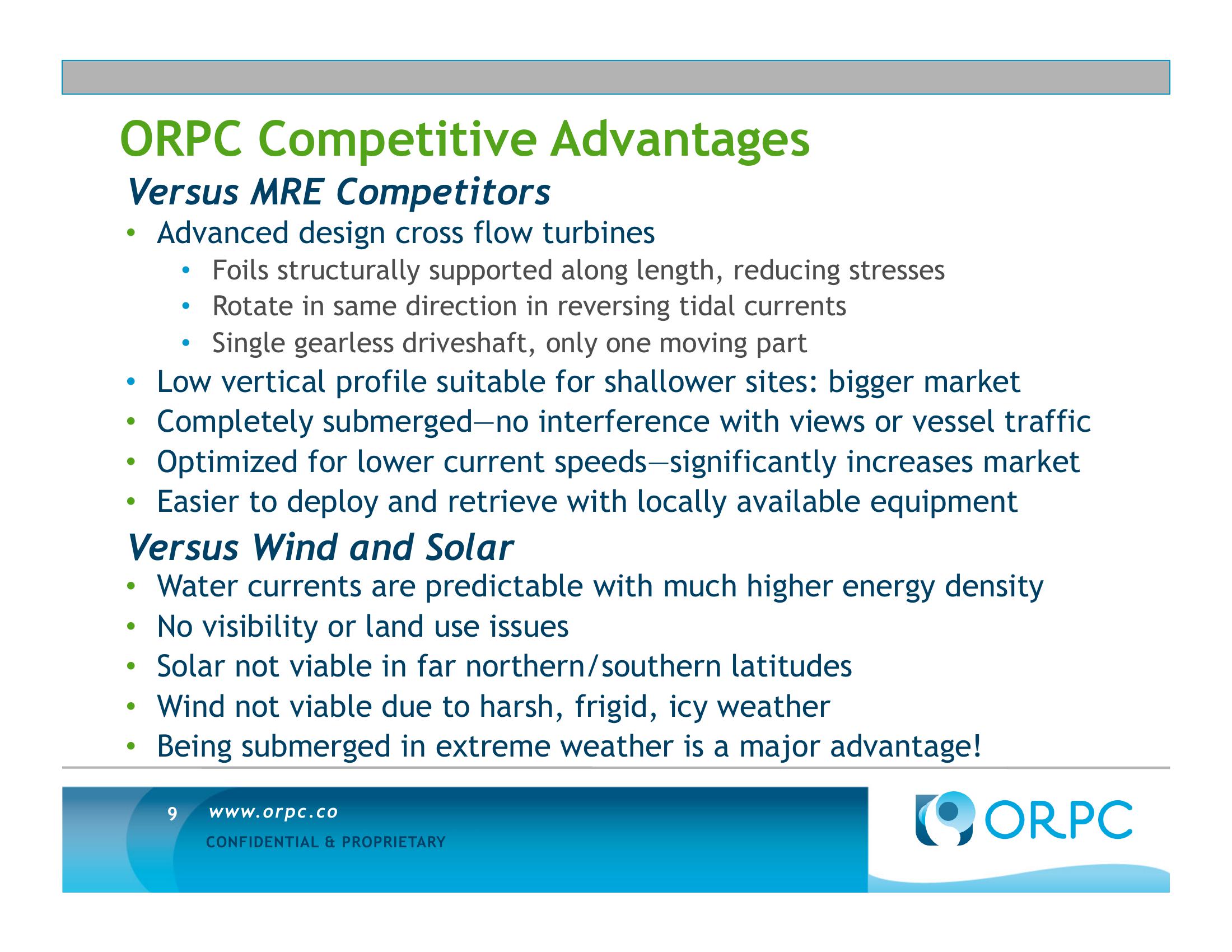 ORPC Investment Opportunity Summary slide image #9