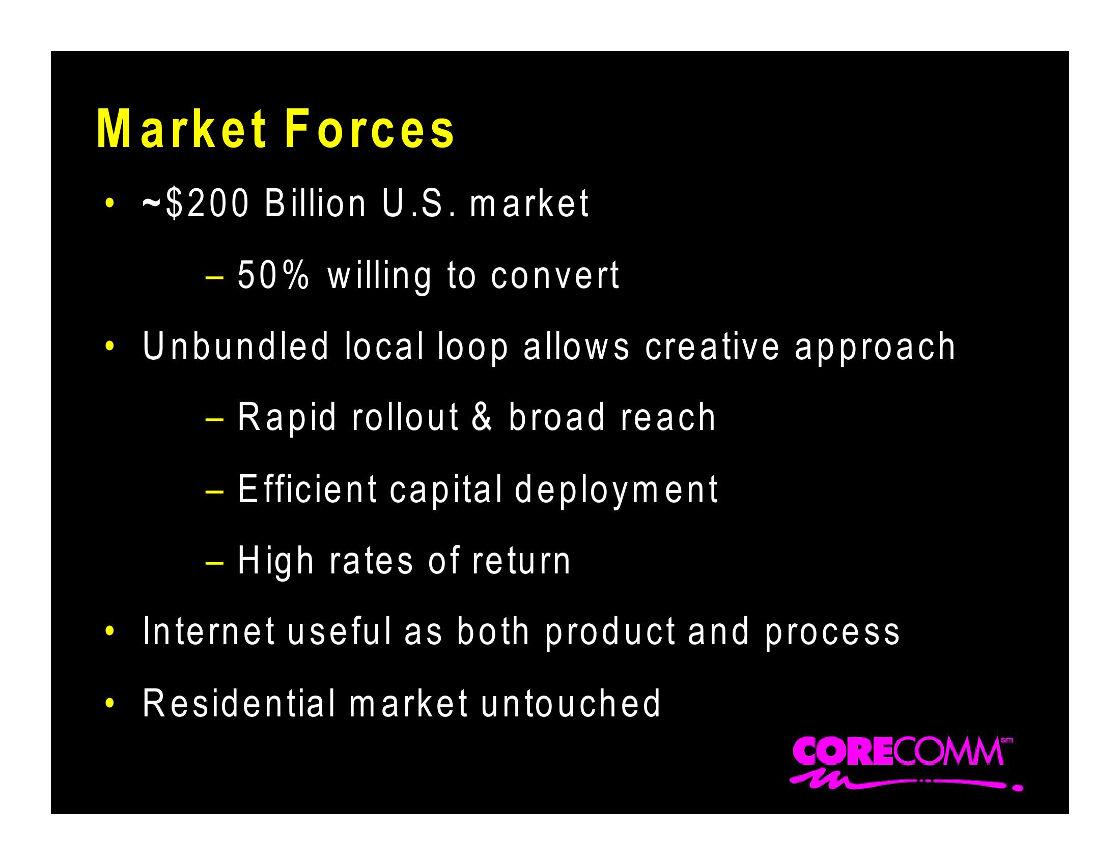 Corecomm Company Presentation slide image #3