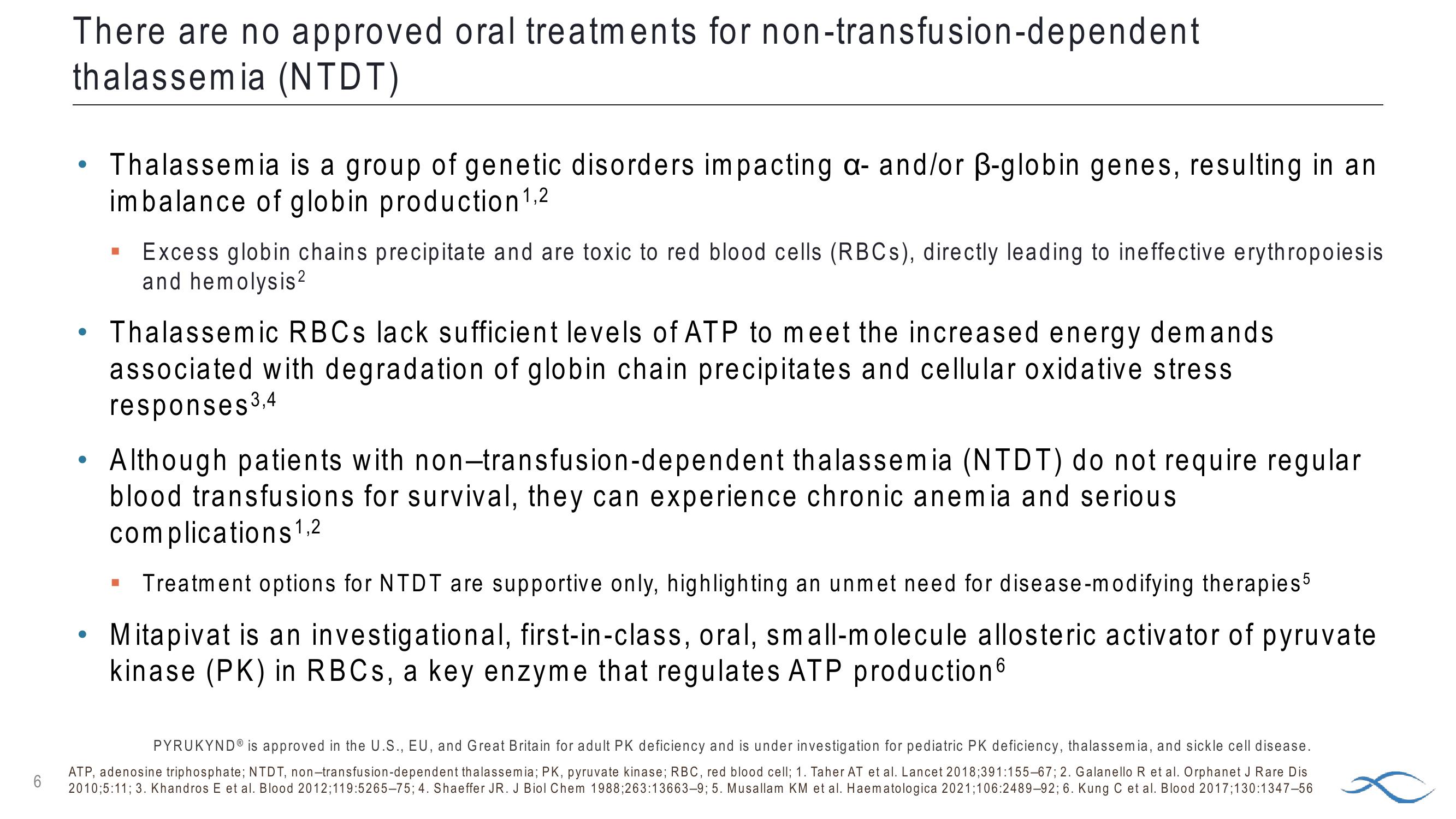 Topline Results: Phase 3 Energize Study of Pyrukynd in Thalassemia slide image #6